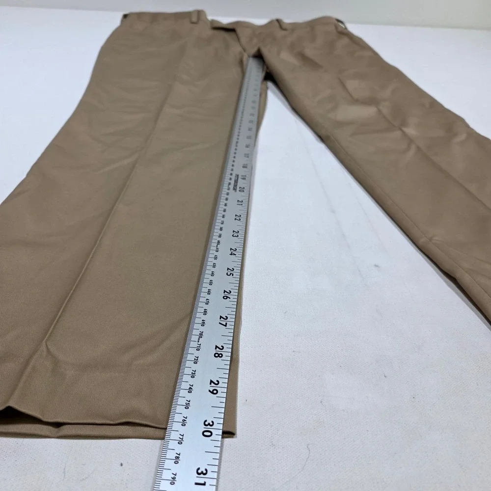 Louis Raphael Tailored Dress Pant Mens 40 X 30 Tan Flat Front Straight Leg Pants